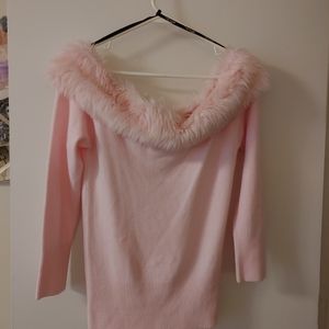 Size L off the shoulder sweater